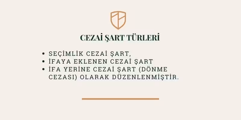 ceza kosulu cesitleri