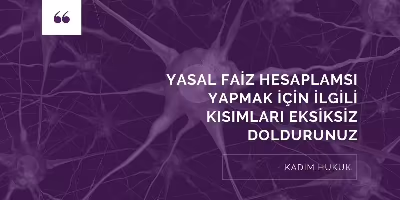 yasal faiz hesaplama programi