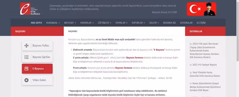 mobbing etik kuruluna basvuru