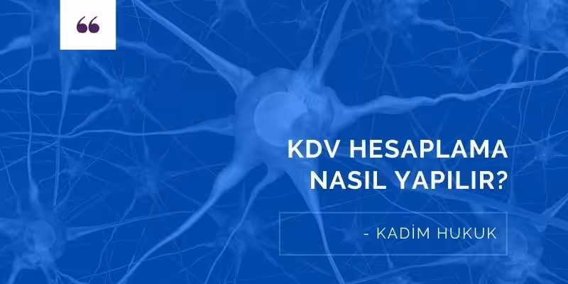 kdv hesaplama nasil yapilir