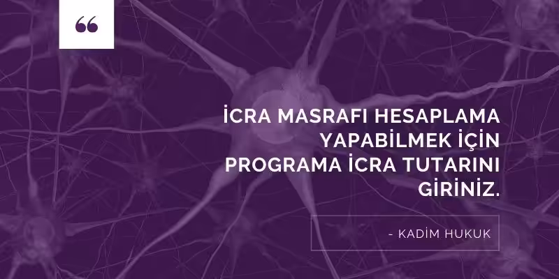 icra masrafi hesaplama nasil yapilir