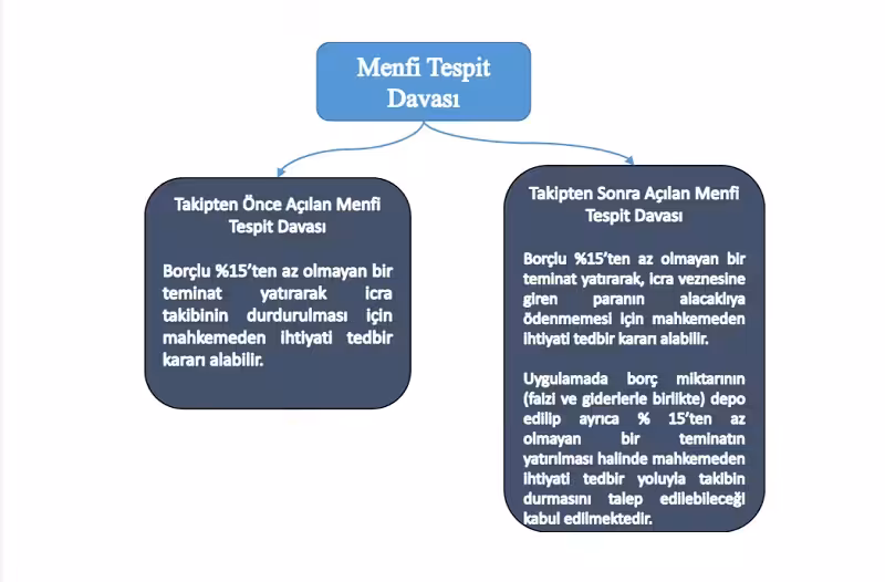 menfi tespit davasi cesitleri