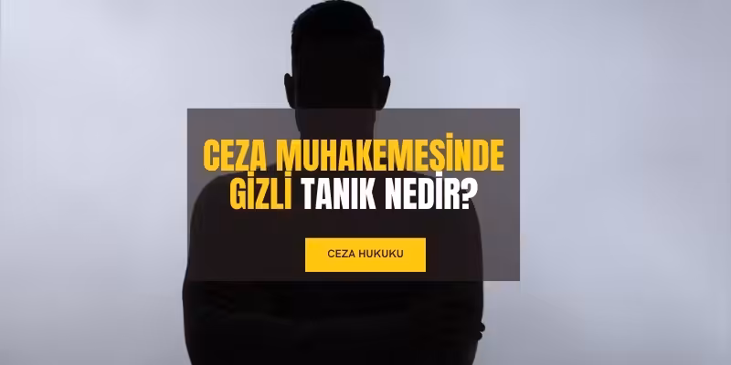ceza davasinda gizli tanik