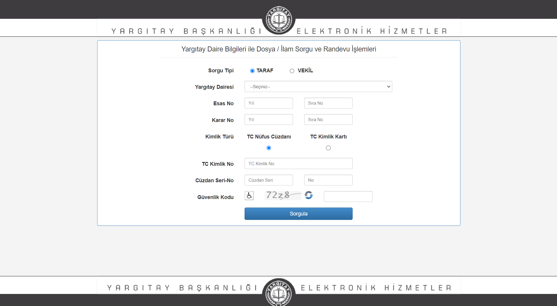 yargitay bilgileri ile dosya sorgulama